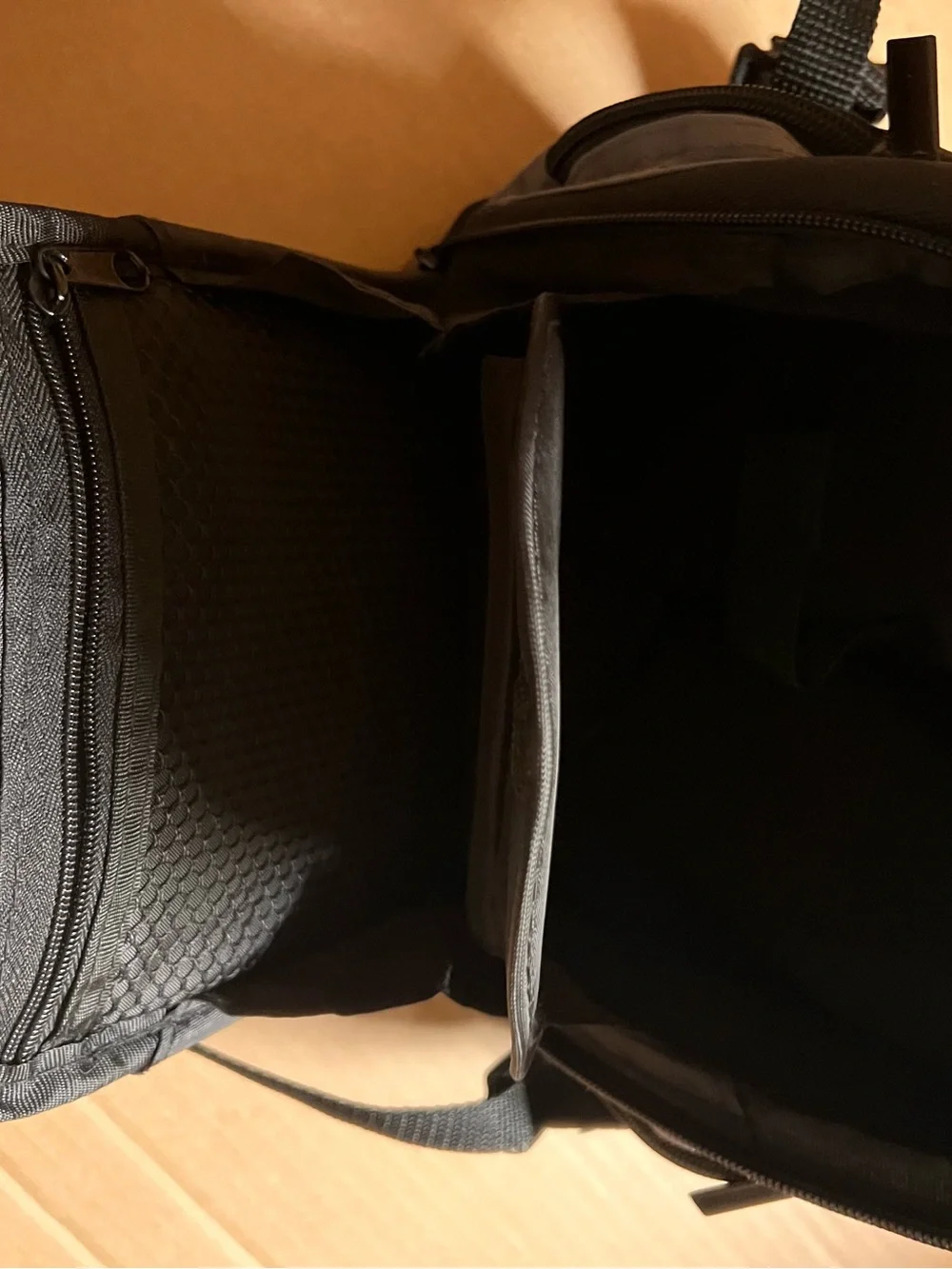 Compact Gray & Black Sling Precision Design Camera Backpack